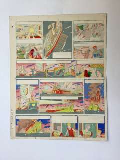 Martin, Jacques - 1 Mise en couleur originale - Alex - L’Île maudite - 1951 | Catawiki