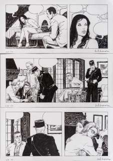 Milo Manara | Gli occhi di Pandora | Page 11, strips 31,32,33 | Art-Rite