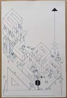 Ware, Chris - 1 Original drawing - Building Stories - East London Comics and Graphic Arts Festival - 2015