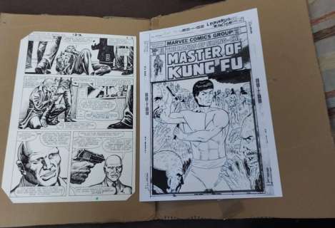 William Johnson/Chan - Leonardo Rocha - 2 Original page - Master of Kung Fu | Catawiki