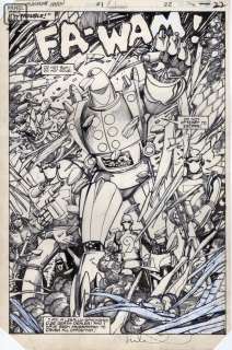 Herb Trimpe Barry Windsor-Smith - Machine Man 1 Page 22 Splash