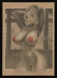 Edward Edgar Wawrzaszek - 1 Original drawing - Les Pin-up d’Edgar - 2024 | Catawiki