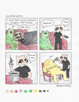 Alex Krokus | youtube party | Athenaeum Comic Art