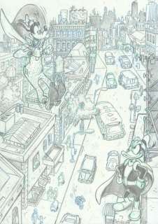 Bernat - 1 Original drawing - Paperinik - Avenger duck / Patomas - Super Goof - in the big city | Catawiki