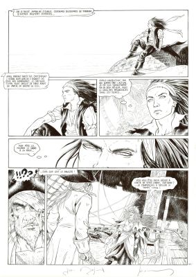 Jérémy | Barracuda, Duel, planche originale à l’encre de chine pour cet album paru en 2012 chez Dargaud. | Septimus