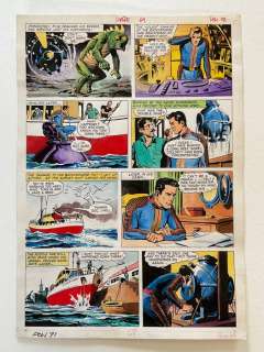 Ortiz, Leopoldo - 1 Original colour page - POW! - Norstad of the Deep - 1971 | Catawiki