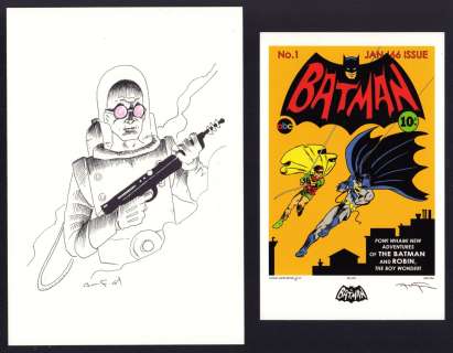 Andy Fish - Mr. Freeze Commission with Batman Print - Signed
