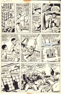 Jim Mooney, Sal Buscema - Captain America #149 P.18 - Falcon And Redwing - Cap Bound By Batroc - 1972