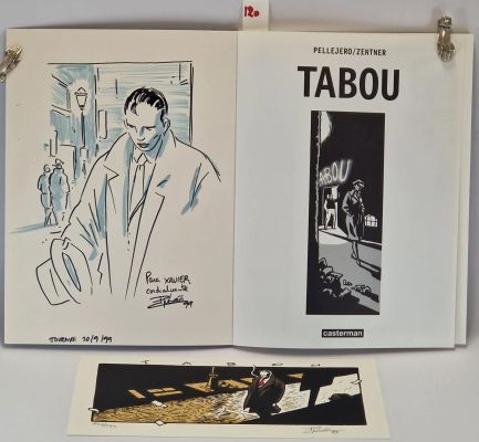 Lot 120 - Dédicace : Pellejero, Tabou E.O. dédicacée + ex-libris numéroté… | misc / divers