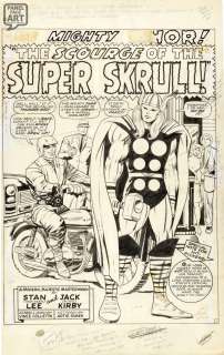 Jack Kirby - Thor 142 Splash