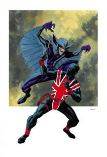 Mike McKone - Union Jack Vs Baron Blood Watercolor