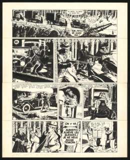 Marc Malès - Planche originale n°4 - Dix années de folie - De Silence et de sang