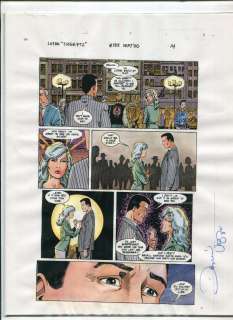 Daniel Vozzo - Legends of the Dark Knight #133 P.14 Color Guide Art - Bruce Wayne with Babe - 2000 Signed