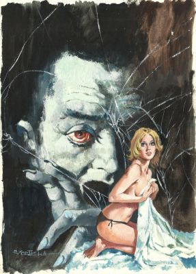 Rafael Cortiella | Original cover – La Fiesta del Terror – Cortiella | Origin Of Comics