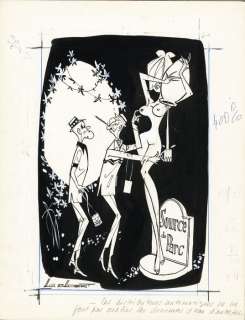 Badert, Albert-Georges - 1 Original drawing - Le Distributeur automatique | Catawiki