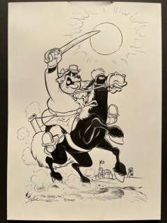 Arild Midthun - 1 Original drawing - Kater Carlo - Tribute to Paul Murry - 2020 | Catawiki