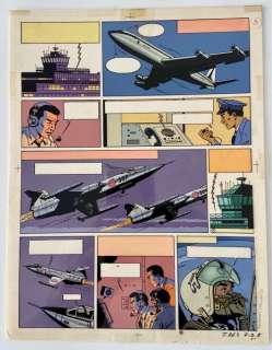 Jacobs, E.P. / Studio Jacobs - 1 Mise en couleur originale + film - Blake & Mortimer T10 - Les 3 formules du Prof. Sato, 1ère partie - 1977 | Catawiki