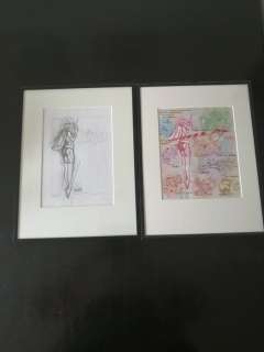 Pontiac, Peter - 1 Dessin préliminaire original + dessin original en couleurs - Tribute to Barbarella - 2011 | Catawiki