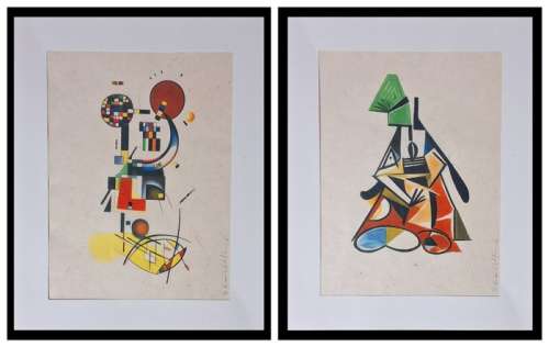 Emma Wildfang - Mickey Mouse and Goofy - "Tribute series - Icons Reimagined "Wassily Kandinsky" | Catawiki