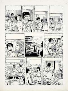 Martin, Jacques | Alix. L’enfant Grec. Encre de chine pour la planche 11 | Coutau Bégarie