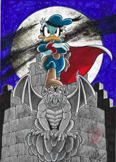 Millet - 1 Original colour drawing - Donald Duck - Vintage Style | Catawiki