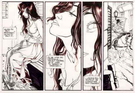 Yslaire | Sambre, planche n°43B Ã  l’encre de Chine et au… | Millon