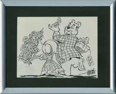 Marten Toonder - Tom Poes & Heer Bommel - 1 tirage signé - M. Bommel et Doddel en route pour le jubilé (années 1970) | Catawiki