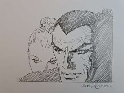 Zaniboni, Sergio - 1 Original drawing - Diabolik - Diabolici sguardi | Catawiki