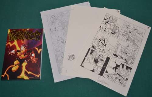 Molinari, Lara - 3 Original page - Paperinik - n. 86 "Paperinik e la notte delle Macchine Bassotte" - 2024 | Catawiki