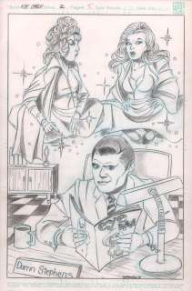 Todd Borenstein - Eye Candy #2 P.5 Pencil Page - Bewitched Pin-Up - Signed - 1995