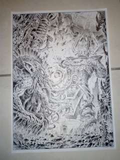 Comolo, Giorgio - 1 Original drawing - Galactus and silver surfer vs monster - 2024 | Catawiki