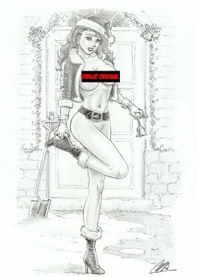 Joaquín Cera | Original drawing: Mama Noel – Cera | Origin Of Comics