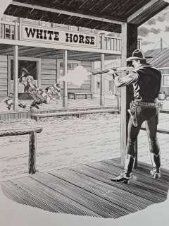 Civitelli, Fabio - 1 Original drawing - Tex - Sparatoria al White Horse - 2011 | Catawiki