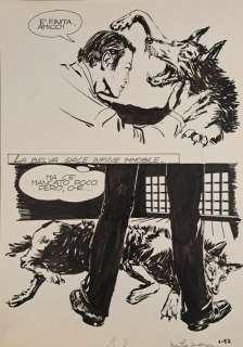 Manara, Milo - 1 Original page - Genius n. 1 - Il Morso della Lupa - 1969 | Catawiki