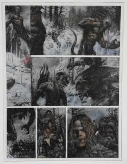 Pilotta, Franco | Original, painted page  - La Marque du Démon  - La Geste Écarlate  - (2004) | Catawiki