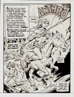 Howie Post, Wally Wood - Anthro #6 P 1 Splash (Awesome Wally Wood Inked Splash!) 1969