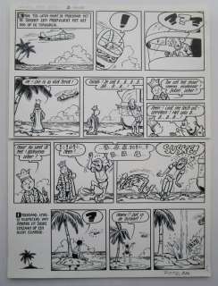 Studio Vandersteen - 1 Original page - Suske en Wiske 68 - Het eiland Amoras - 1967 | Catawiki