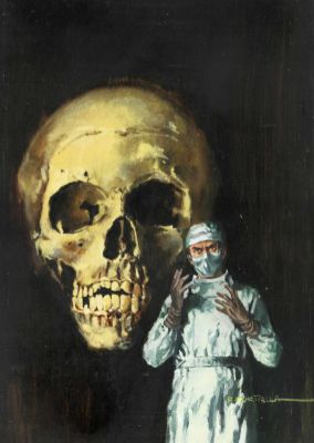 Rafael Cortiella | Original cover- Selección Terror: Los crímenes de la calavera – Cortiella | Origin Of Comics