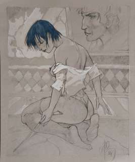 Meddour, Fabrice / Anouke - 1 Original drawing - La femme piège - Hommage à Bilal - 2002 | Catawiki