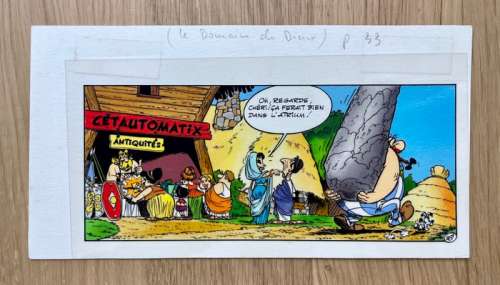 Uderzo, Albert - 1 Mise en couleur originale - Astérix T17 - le Domaine des Dieux | Catawiki