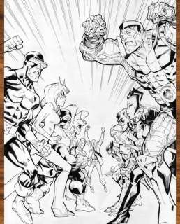 Domenech, Sergi UNCANNY X-MEN (1976) #100 - Recréation de couverture - Tribute to Dave Cockrum - Original Ink Artwork - Hand Signed | Catawiki