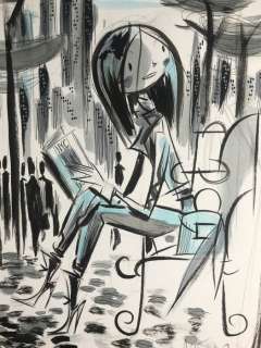 Lapone, Antonio - 1 Original colour drawing - Saturday Morning in NYC | Catawiki