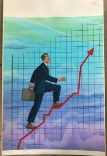 Torres, Daniel - 1 Gouache - Ilustración Intelligent Enterprise - 2004 | Catawiki