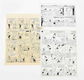 KROFT, ROBERT VAN DER (B. 1952). SJORS EN SJIMMIE. TWO ORIGINAL PAGES | Zwiggelaar Auctions