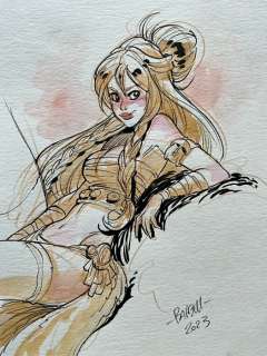 Barbucci, Alessandro - 1 Original colour drawing - Ekhö monde miroir - 2023 | Catawiki