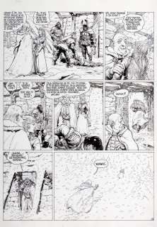 Rosinski | Thorgal, planche n°32 Ã  l’encre de Chine et Ã … | Millon