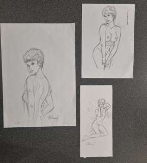 Renaud - 3 Original preliminary drawing - Jessica Blandy | Catawiki