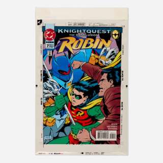 Tom Grummett, Robin #7 Cover Four-Color Proof (DC Comics,1994) | Landry Pop Auctions