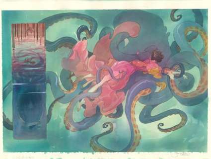 Yannick Corboz - Double planche originale n°44-45 - Le Voleur d‘amour
