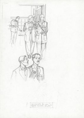 André Juillard | Crayonné original - Blake et Mortimer | Daniel Maghen